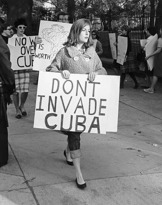 Framed Print : Protest Over American / Cuban Involement Framed Print : Protest Over American / Cuban Involement