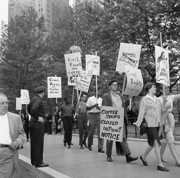 Framed Print : Protest Against Coffee Shop Closures