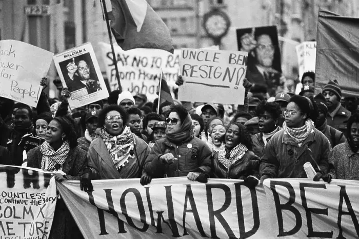 Framed Print : Protest Of Howard Beach Racial Attack Framed Print : Protest Of Howard Beach Racial Attack
