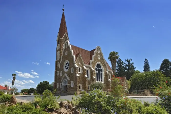 Framed Print : Protestant Church of Christ, 1896, Windhoek, Namibia