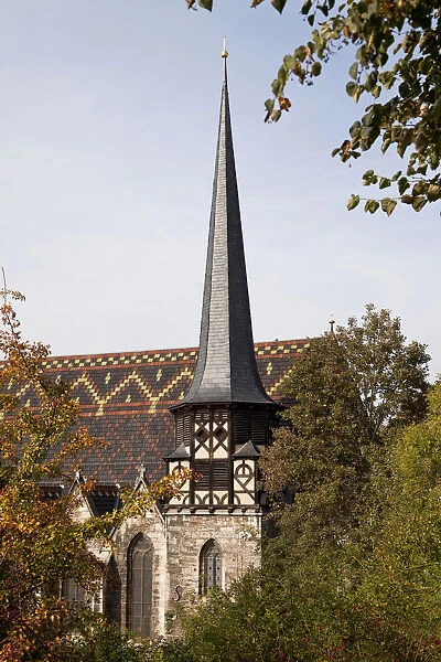 The Protestant Petrikirche, St. Peters Church, Muhlhausen, Unstrut Hainich district, Thuringia, Germany