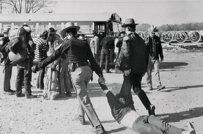 Framed Print : Protester Being Arrested Framed Print : Protester Being Arrested