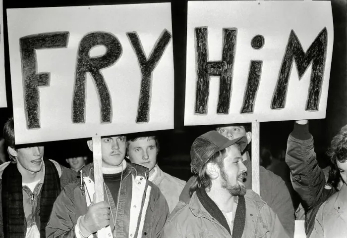Framed Print : Protesters Carrying Signs Framed Print : Protesters Carrying Signs