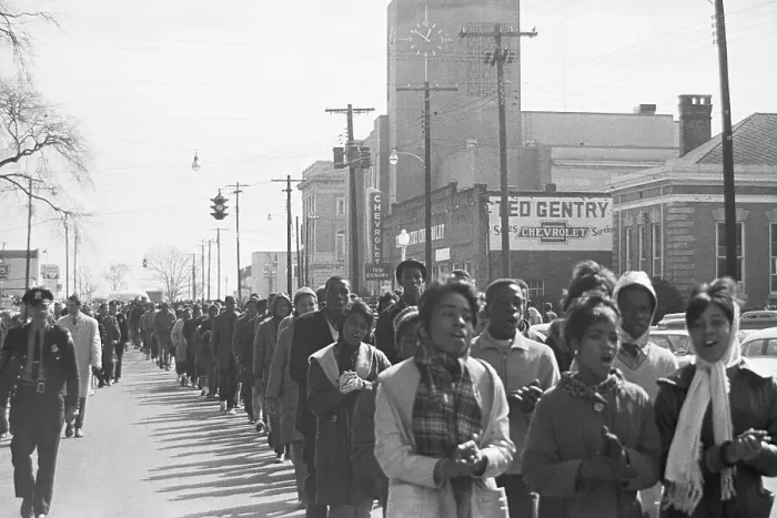 Framed Print : Protesters in Civil Rights March Framed Print : Protesters in Civil Rights March
