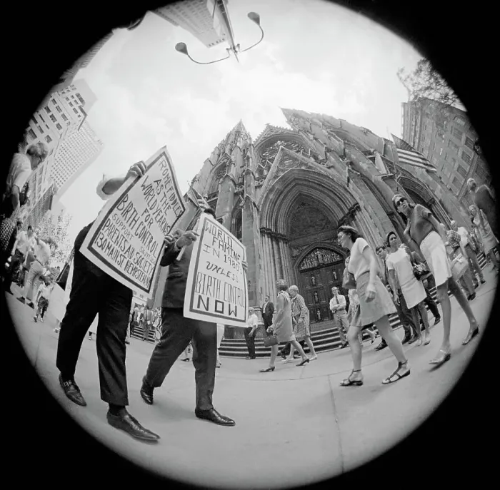 Framed Print : Protesters in Fisheye View Framed Print : Protesters in Fisheye View