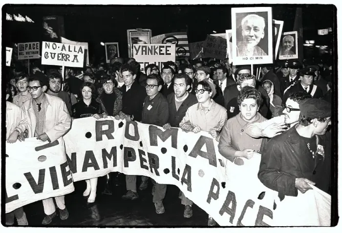 Framed Print : Protesters Hold Signs Air During Anti-Vietnam War Protest Framed Print : Protesters Hold Signs Air During Anti-Vietnam War Protest