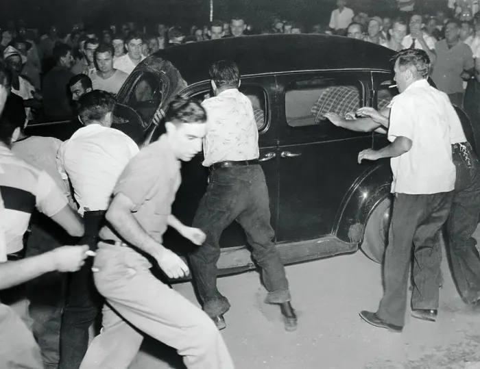 Framed Print : Protesters Rioting at Paul Robeson Concert Framed Print : Protesters Rioting at Paul Robeson Concert