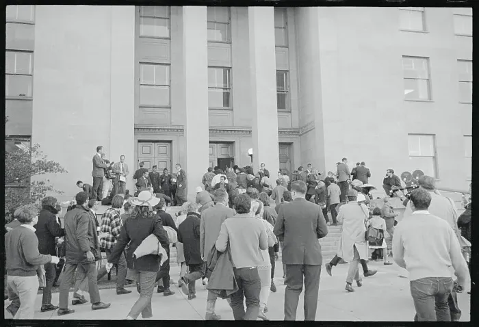 Framed Print : Protesters Storming the Pentagon Framed Print : Protesters Storming the Pentagon