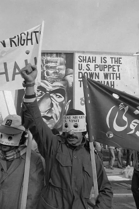 Framed Print : Protesting Against the Shah Framed Print : Protesting Against the Shah