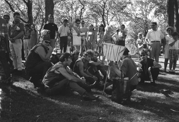 Framed Print : Protestors Congregate During The 68 DNC Framed Print : Protestors Congregate During The 68 DNC