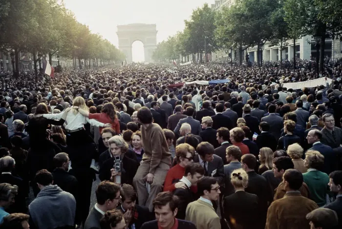 Framed Print : Protestors In Paris Framed Print : Protestors In Paris