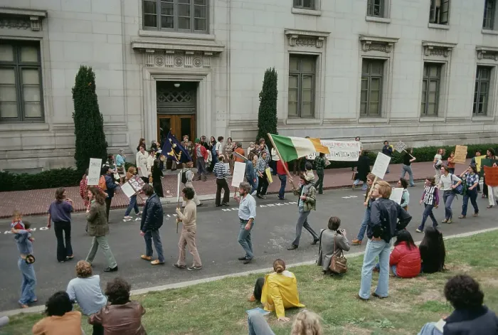 Framed Print : Protestors - Prince Charles Visit To Berkeley