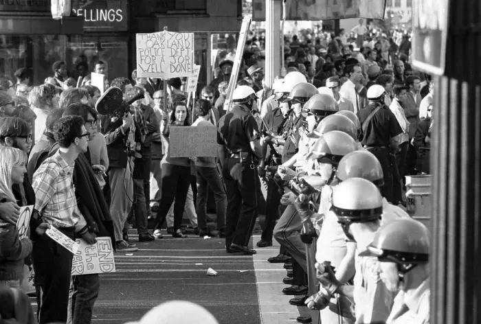 Framed Print : Protests at the Oakland Induction Center Framed Print : Protests at the Oakland Induction Center