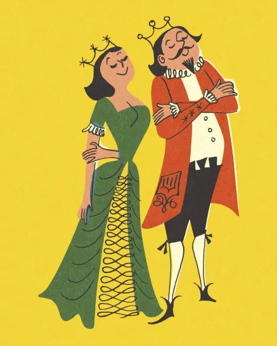 Framed Print : Proud King and Queen Framed Print : Proud King and Queen