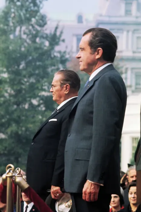 Framed Print : Prsident Nixon and Tito Framed Print : Prsident Nixon and Tito