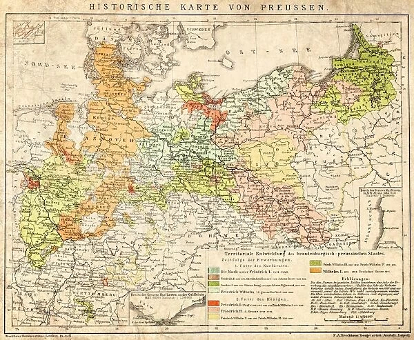 Prussia historical map