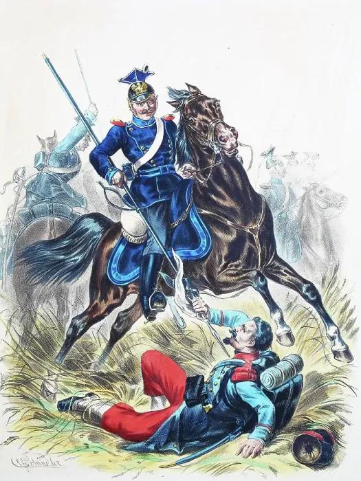 Framed Print : Prussian Army, Prussian Guard, Littau Uhlan Regiment No. 12, common soldier in service dress, army uniform, military, Prussia, Germany, digitally restored reproduction of a 19th century original Framed Print : Prussian Army, Prussian Guard, Littau Uhlan Regiment No. 12, common soldier in service dress, army uniform, military, Prussia, Germany, digitally restored reproduction of a 19th century original