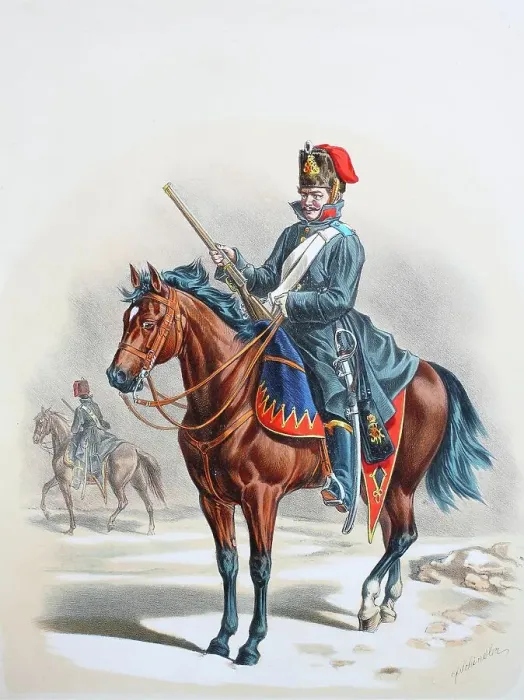 Framed Print : Prussian Army, Prussian Guard, Royal Hussar Regiment, Rhenish No. 7, Hussar in Winter Suit, Army Uniform, Military, Prussia, Germany, Digitally Restored Reproduction of a 19th century Original Framed Print : Prussian Army, Prussian Guard, Royal Hussar Regiment, Rhenish No. 7, Hussar in Winter Suit, Army Uniform, Military, Prussia, Germany, Digitally Restored Reproduction of a 19th century Original