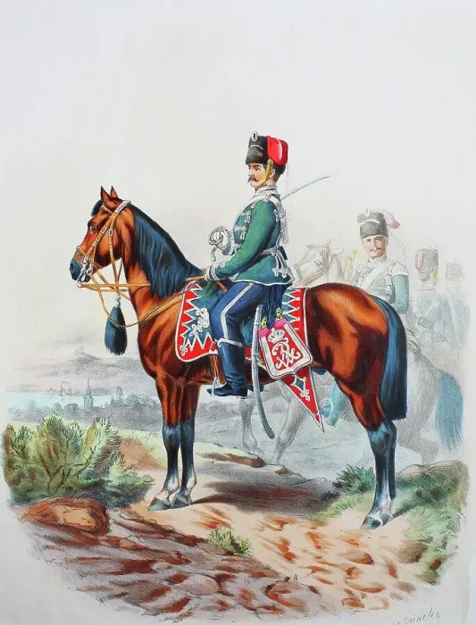 Framed Print : Prussian Army, Prussian Guard, Westphalian Hussar Regiment No. 11, Officer, Trumpeter, Army Uniform, Military, Prussia, Germany, Digitally Restored Reproduction of a 19th century Original Framed Print : Prussian Army, Prussian Guard, Westphalian Hussar Regiment No. 11, Officer, Trumpeter, Army Uniform, Military, Prussia, Germany, Digitally Restored Reproduction of a 19th century Original