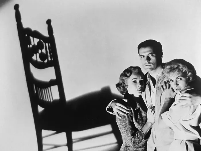 Framed Print : Psycho. Vera Miles (left), John Gavin and Janet Leigh Framed Print : Psycho. Vera Miles (left), John Gavin and Janet Leigh