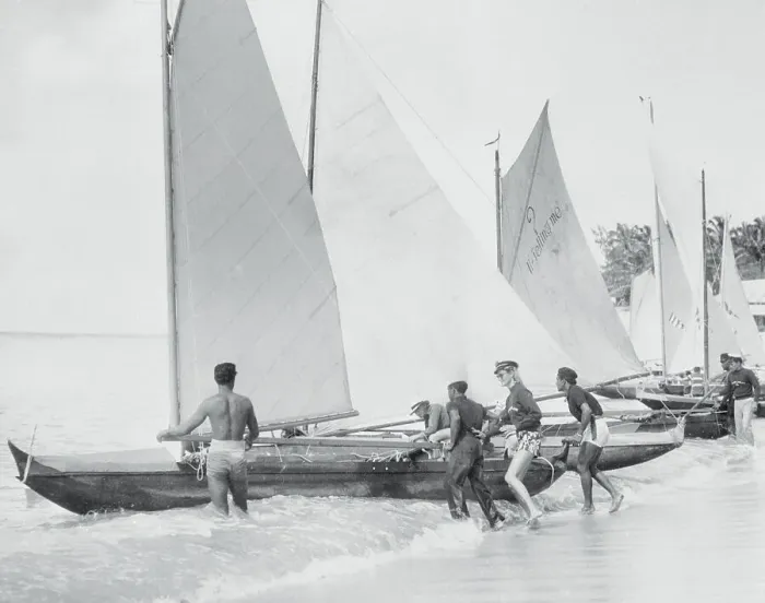 Framed Print : Pualani Topping Canoe Race Offshore Framed Print : Pualani Topping Canoe Race Offshore