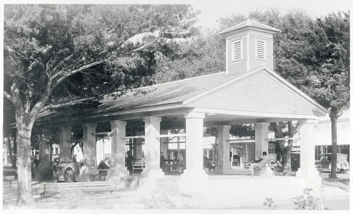 Framed Print : Public Area in St. Augustine