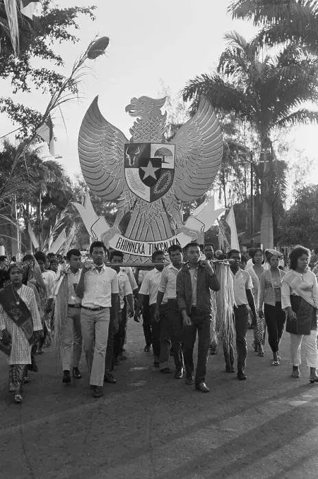Framed Print : Public Demonstration Through the Streets of Merauke Framed Print : Public Demonstration Through the Streets of Merauke