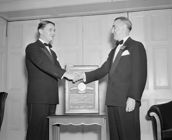 Framed Print : Public Safety Director Elliot Ness Greeting Colonel John Stilwell Framed Print : Public Safety Director Elliot Ness Greeting Colonel John Stilwell