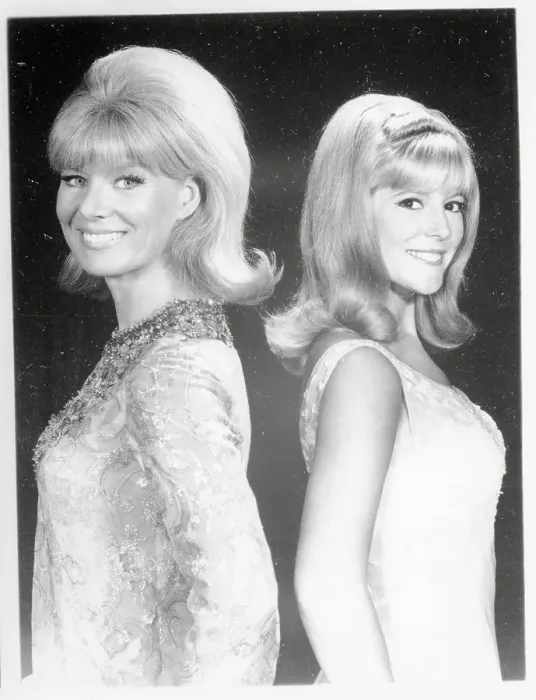 Framed Print : Publicity Photograph of Sheila and Meredith MacRae Framed Print : Publicity Photograph of Sheila and Meredith MacRae