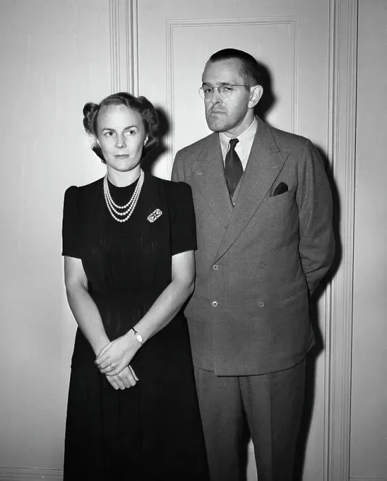 Framed Print : Publisher Cornelius V. Starr and His Wife Framed Print : Publisher Cornelius V. Starr and His Wife