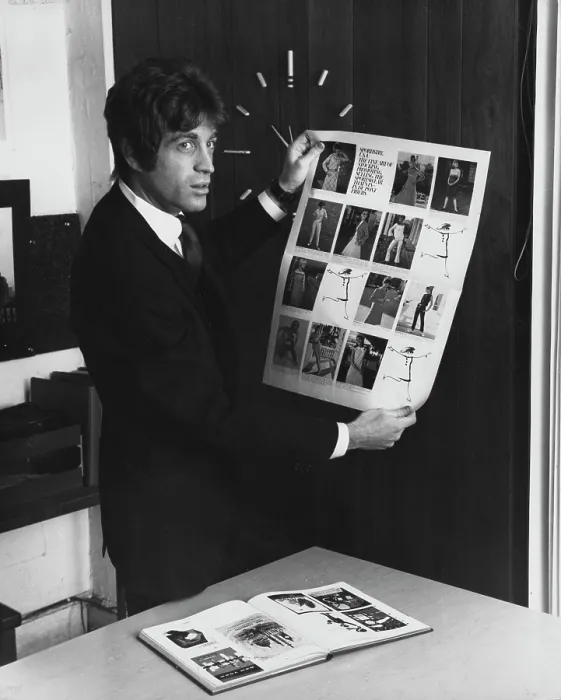 Framed Print : Publishing Executive With Fashion Layout Framed Print : Publishing Executive With Fashion Layout