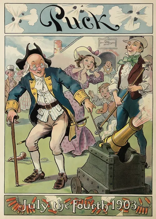 Framed Print : Puck July the fourth 1903 Framed Print : Puck July the fourth 1903