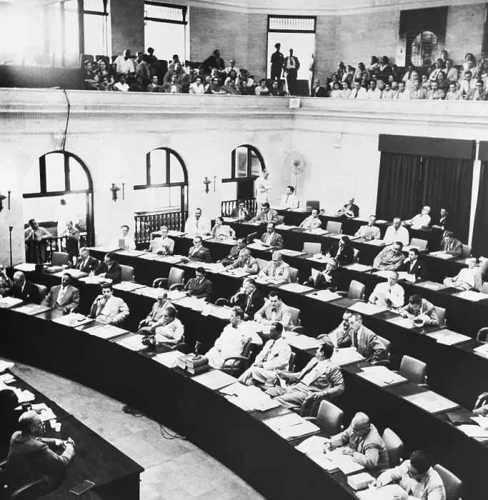 Framed Print : Puerto Rican Legistlative Assembly in Session