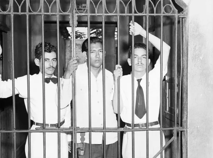 Framed Print : Puerto Rican Students Behind Bars Framed Print : Puerto Rican Students Behind Bars