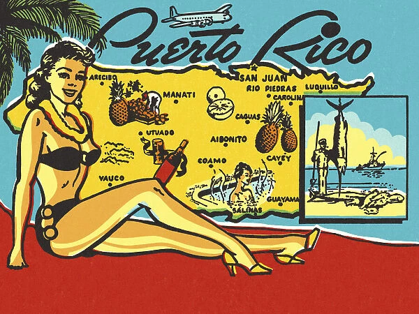 Puerto Rico Travel Postcard