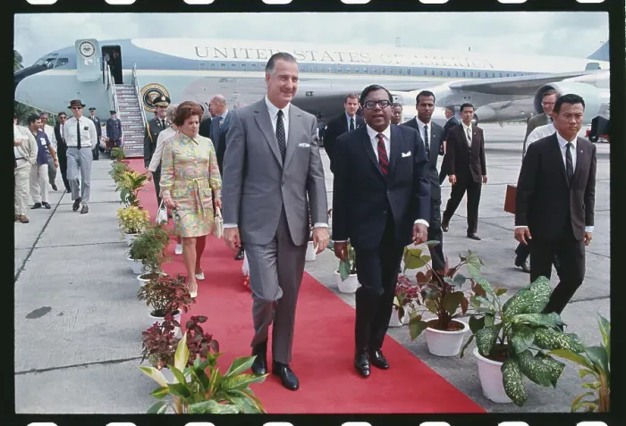 Framed Print : Punch Coomaraswamy Greeting Spiro Agnew and Wife Framed Print : Punch Coomaraswamy Greeting Spiro Agnew and Wife
