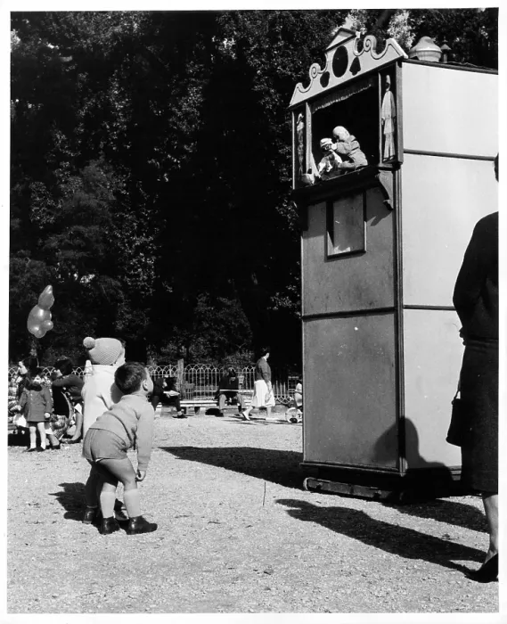 Framed Print : Punch And Judy Show In France Framed Print : Punch And Judy Show In France