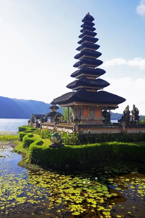 Framed Print : Pura Ulun Danu Bratan Temple or Pura Bratan Temple, in Lake Bratan, highlands of central Bali, Bedugul area, Bali, Indonesia Framed Print : Pura Ulun Danu Bratan Temple or Pura Bratan Temple, in Lake Bratan, highlands of central Bali, Bedugul area, Bali, Indonesia