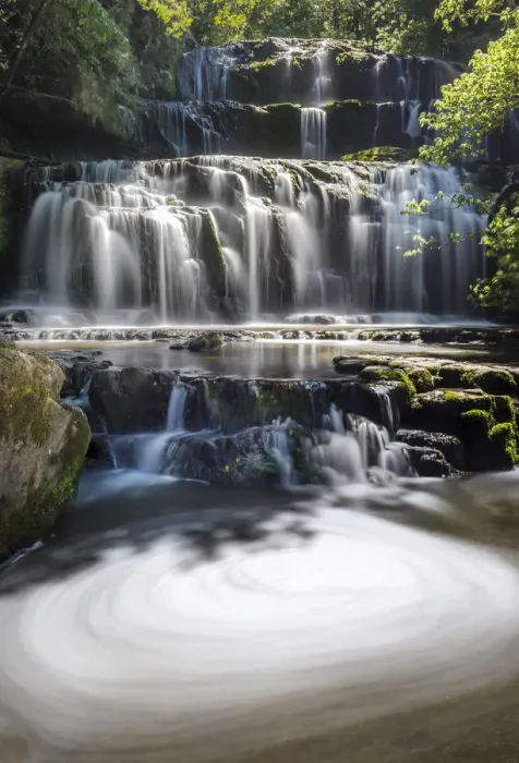 Framed Print : Purakaunui waterfall, Catlins, South Island, New Zealand Framed Print : Purakaunui waterfall, Catlins, South Island, New Zealand