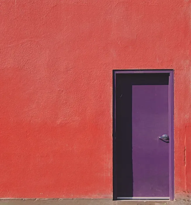 Framed Print : Purple Door