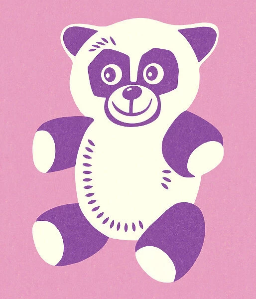 Purple Panda Bear