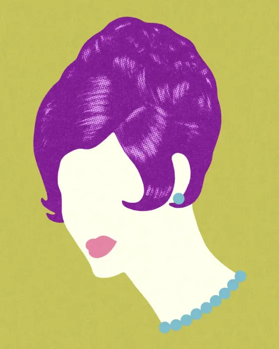 Framed Print : Purple Wig Framed Print : Purple Wig