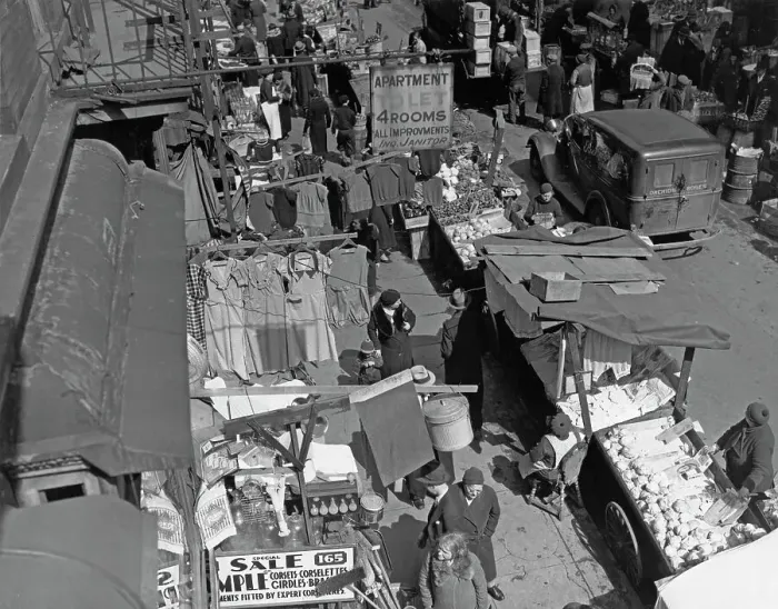 Framed Print : Pushcart Market, Lower East Side Framed Print : Pushcart Market, Lower East Side