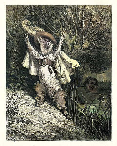 Puss in Boots, Fairy Tales of Charles Perrault illustrated by Gustave Dore