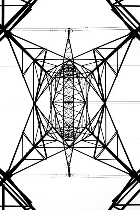 Framed Print : Pylon of a high-voltage power line Framed Print : Pylon of a high-voltage power line