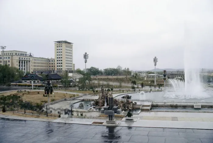 Framed Print : Pyongyang Fountain Framed Print : Pyongyang Fountain