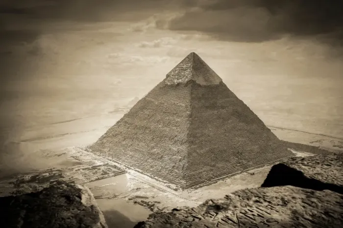 Framed Print : Pyramid Of Chephren, Giza, Egypt Framed Print : Pyramid Of Chephren, Giza, Egypt