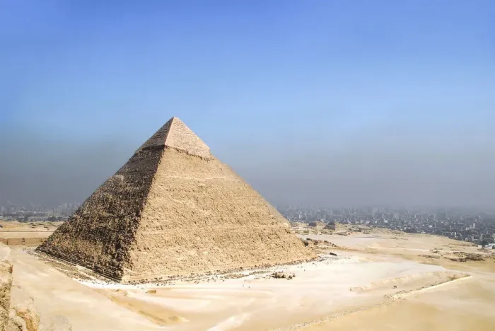 Framed Print : The Pyramid Of Chephren, Giza, Egypt Framed Print : The Pyramid Of Chephren, Giza, Egypt