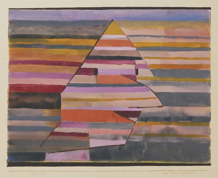 Framed Print : The Pyramid Clown. Artist: Klee, Paul (1879-1940) Framed Print : The Pyramid Clown. Artist: Klee, Paul (1879-1940)