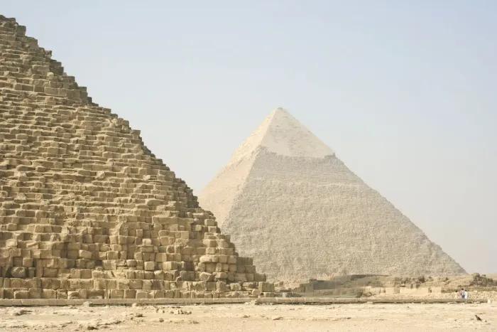 Framed Print : Two of the Pyramids of the Giza Necropolis Framed Print : Two of the Pyramids of the Giza Necropolis